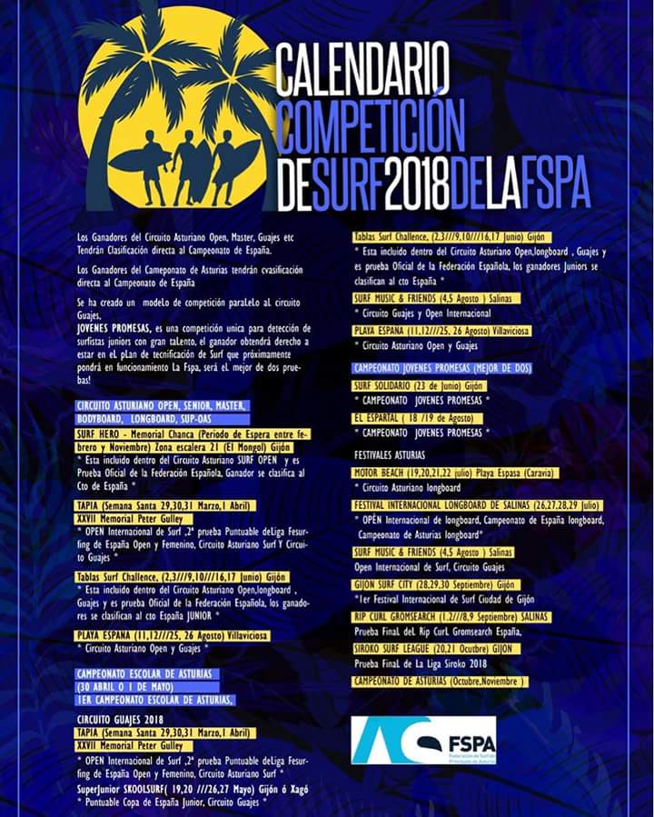 calendario competición fspa